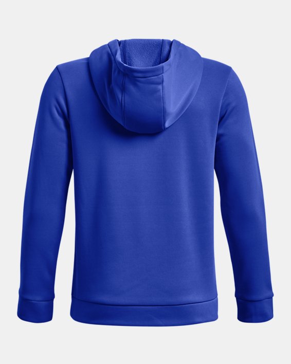 Boys' Armour Fleece® Graphic Hoodie, Blue, pdpMainDesktop image number 1